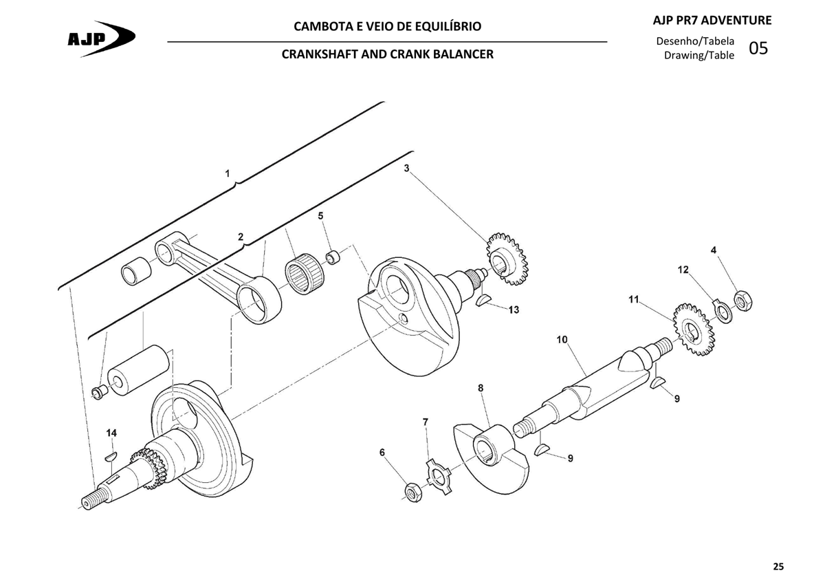 CRANKSHAFT AND BALANCE SHAFT - 25