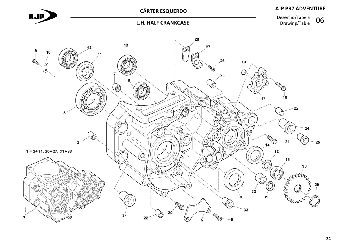 LEFT CRANKCASE